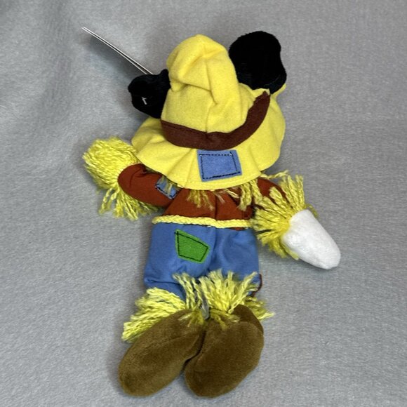 Mickey Mouse Scarecrow Disney World Bean Bag Plush 9" Stuffed Toy Animal - Picture 4 of 7